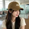 Chapéu Bico de Pato Estilo Coreano Circunferência da Cabeça Grande Feminino Novo Estilo Emagrecimento Facial Aba Larga Letra Versátil Boné de Baseball Chapéu de Proteção Solar