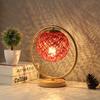 Luminária de mesa de casamento Lanterna Vermelha dote novo quarto de casamento simples moderno quarto de dormir cabeceira plug-in luz noturna ajustável