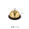 Sininho de Serviço para Cozinha em Aço Inoxidável, Sininho de Serviço para Balcão de Bar, Sininho Pressionado à Mão, Sininho de Serviço Dourado para Restaurante Hotel, Sininho de Chamada