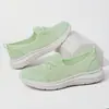 Zapatos Populares Transfronterizos 36-43 para Mujer, Zapatos de Madre sin Cordones, Parte Superior de Tejido Fly-Knit con Suela Plana, Suelas de MD, Envío Directo de una Pieza, Precio al por Mayor