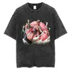Merchandise del Anime Japonés One Piece Camiseta de Doflamingo Shichibukai Manga Corta Ropa de Verano Nuevo Estilo de Algodón Europeo y Americano