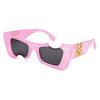 Óculos de Sol Irregulares Estilo Punk de Nicho Óculos Anti-UV Moda Cool Óculos de Sol Infantis 131 Rt096