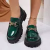 Zapatos de Cuero Pequeños Estilo Británico de Talla Grande Transfronterizos para Mujer 2025 Otoño Nuevos Mocasines Franceses de Suela Gruesa Estilo Japonés Jk