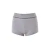 Conjunto de jaqueta curta com zíper e capuz iaiamgia slim fit e calça com estampa de letras e design de costura em contraste