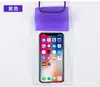 Bolsa Impermeável para Celular Selada de Três Camadas, Bolsa Impermeável Transparente para Praia e Rafting, Bolsa para Celular Impermeável com Tela Sensível ao Toque