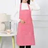 Ropa de Trabajo linda para Vendedor de Guardería de Cocina Manga Larga a Prueba de Aceite Algodón para el Hogar Antiretroceso Mono Estilo Coreano Moda Delantal