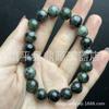 Colar Pedra do Rei da Medicina de Xizang Atacado para Mulheres, Corrente de Pescoço para Mães, Pulseira Buda de 108 Contas, Jade de Xizang, Jade Verde Escuro Magnético
