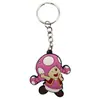 Nuevo Colgante Llavero Hongo de Dibujos Animados Decoración de Llavero Pvc Anime Japonés Colgante para Llaves Decoración de Mochila Figura