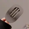 Presilha de bico de pato marrom de cachorro coreano, presilha elegante para coque torcido, presilha de cabelo volumizadora para a parte de trás da cabeça, acessório de cabelo de alta qualidade