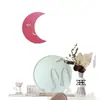 Lámpara de pared portátil recargable para niños de comercio exterior transfronterizo, no requiere cableado, lámpara de noche de luna y nube, luz decorativa creativa de dibujos animados