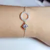 Daisi Ni Joyería Transfronteriza Nueva y Colorida de Moissanita Pulsera Geométrica Delgada de Moda Ajustable Venta al por mayor de fábrica
