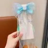 Diadema Infantil Niña Lazo Arcoíris Trenzado Pasador Tocado Coleta Cinta para el Cabello Pasador Accesorios para el Cabello de Niña de Verano