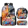 Mochila de animación de One Piece, Luffy, el niño del sombrero de paja, One Piece, King of Navigation, mochila escolar para estudiantes de primaria y secundaria.