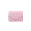 Billetera pequeña de lunares de moda estilo coreano para mujer, disponible en múltiples colores, suave y duradera, monedero tipo clutch para mujer estilo ins