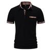 Comercio Exterior Transfronterizo 2026 Amazon Camiseta de Manga Corta con Solapa Bloque de Color Paisley para Hombre Polo de Moda Aliexpress