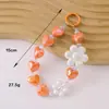 Cadena de Teléfono Colorida de Girasol Llavero de Coche Colgante para Bolso Mismo Estilo de Transmisión en Vivo Cadena de Perlas Encanto para Bolsa de Auriculares