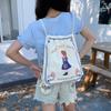 Bolsa de Lona para Mujer 2026 Modelo Nuevo Bolsa de Cuerda Multiusos Bolsa de Lona de Gran Capacidad Mochila Bolsa de Tela Linda Simple Venta al por Mayor