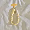 Cordón para Teléfono Trenzado de Dos Colores Correa de Muñeca Anti-Pérdida Cuerda de Cáñamo Correa Corta para Teléfono Colorida de Doble Cara Llavero Redondo Cordón