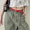 Cinturón Tejido Retro Estilo Coreano para Mujer, Sensación de Alta Gama, Cinturón con Hebilla Metálica sin Agujeros, Accesorio Decorativo para Jeans, Accesorio de Moda