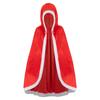 Capa con Capucha Roja Caperucita Roja Cosplay Capa Disfraz para Performance de Halloween Chal de Encaje