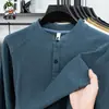 Douyin Live Roupa Íntima Masculina de Pelúcia Dupla Face Outono/Inverno Novo Estilo Amiga da Pele Quente Cor Pura Gola Gaivota Manga Longa Moletom