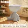 Mesita de Noche Creativa Mesa de Café Pequeña y Plana Apartamento Pequeño Hogar Sala de Estar Sofá de Diseñador Dormitorio Mesita de Noche de Plástico