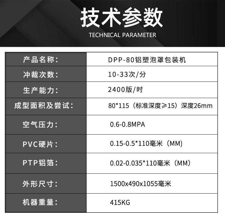 药片铝箔泡罩包装机4
