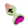 Nuevo tapón anal de fresa con color degradado en forma de corazón, juguete sexual para adultos, unisex, productos para adultos exclusivamente para ventas transfronterizas