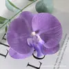 Pétalas de cabeça de flor phalaenopsis de filme artificial acessórios de flor artificial adorno de cabeça grampo de cabelo diy feito à mão decoração de casamento