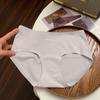 [Entrepierna Extendida] Ropa Interior de Algodón Puro para Mujer Ropa Interior Invisible Sin Costuras Antibacteriana de Algodón 7A de Cintura Media para Niñas