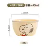 Tigela de Arroz Colaboração Snoopy Louça, Tigela de Mingau, Tigela de Macarrão Desenho Animado, Tigela de Café da Manhã, Tigela de Cerâmica, Tigela Simples Doméstica para Macarrão Instantâneo