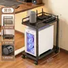 Suporte para torre de computador de sala de e-sports, prateleira de armazenamento de base móvel multicamadas, carrinho de chão para casa sob a mesa