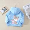 Chaqueta de Primavera para Niñas 2025 Nueva Elegante Estilo Coreano Chaqueta con Capucha de Dibujos Animados para Niños para Primavera y Otoño