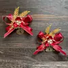 Corsage de Boda de Estilo Chino de Alta Calidad Flor de Muñeca para Boda Productos de Boda de Estilo Occidental Flor para Ceremonia de Apertura