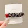 Pinza para el Cabello Melaleuca Otoño e Invierno para Mujer Lazo Estampado Leopardo Exquisita Pinza BB Accesorios para el Cabello Nuevo Estilo 2026 Pinza de Pato de Punto Versátil
