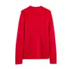 Ropa de otoño nueva transfronteriza para mujer, moda versátil de punto con botones y manga larga, ajuste ceñido, comercio exterior europeo y americano