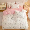 Funda Nórdica 100% Algodón Infantil Pieza Única Dibujo Animado Niña Guardería Siesta 120x150 Funda Nórdica/Juego de Sábanas para Bebé