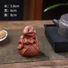Bolsa de Dinheiro de Argila Roxa Cobra Pet de Chá Ornamento, Pode Atrair Riqueza, Acessórios dos Doze Signos do Zodíaco, Bandeja de Chá, Design de Conjunto de Chá, Mesa de Chá