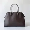 Bolso de Mano de Piel de Vaca de Alta Calidad 15 pulgadas Casual Gran Capacidad Bolso Tote Normcore Ropa de Trabajo Diario Bolso de Piel Genuina