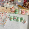Novos Adesivos para Unhas de Papai Noel com Atmosfera Natalina de Inverno, Planos, Fofos, DIY, Naturais
