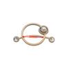 Hebilla de Nudo para Ropa Fija Artefacto Cintura Broche de Perla Metal Perla Hebilla para Prenda Hebilla para Toalla de Seda Aleación Hebilla Decorativa