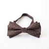 Fábrica en stock al por mayor retro flor grande francés doble piso caballero novio padrino grupo corbata de moño banquetes para hombres corbata de moño