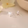 Brincos de Prata Esterlina Yun Xiaoshu estilo coreano e ins, brincos de tarraxa com máscara de raposa para mulheres, acessórios de ouvido nicho simples e únicos atacado