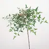Planta Verde Artificial Nandina Domestica, Nueva Decoración de Partición Estilo Chino para Hogar y Hotel, Arbusto Falso Nandina Domestica Adorno Planta en Maceta