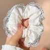 Acessórios de Cabelo de Alta Qualidade Estilo Coreano Outono/Inverno Elásticos Clareadores Simples Doces para Cabeça Elásticos Elegantes de Intestino Grande Acessórios de Cabelo