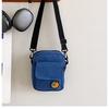Bolsa Pequena de Lona com Desenho Estilo Coreano para Trabalho e Deslocamento Bolsa Quadrada Pequena Transversal Estilo Coreano Casual Simples para Campus Bolsa Feminina
