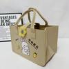 Bolsa Tote de Feltro Ano do Cavalo Festival da Primavera Bolsa Tote de Feltro Grande Capacidade Caixa de Presente de Bolo da Lua Bolsa de Presente Souvenir Bolsa de Feltro Atacado