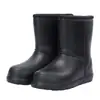 Botas de Lluvia Aote Zapatos de Lluvia Eva de Media Caña 902 Negro Invierno Acolchados Zapatos de Goma para Lavado de Autos Antideslizantes Zapatos de Agua para Pesca Botas de Lluvia de Seguridad para el Trabajo