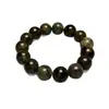 Pulsera al por mayor de cuentas grandes con ágata de patrón de dragón, cristal acuático blanco, cuentas redondas soñadoras, cuentas de barril, suministro para transmisiones en vivo, estilo unisex