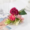 Princesa Imperial Rosa Flor de Simulación Ramo de Rosas Arreglo para Habitación de Boda Regalo de Acompañamiento Flor Falsa Flor de Corsage para Sostener por la Novia Flor Decorativa